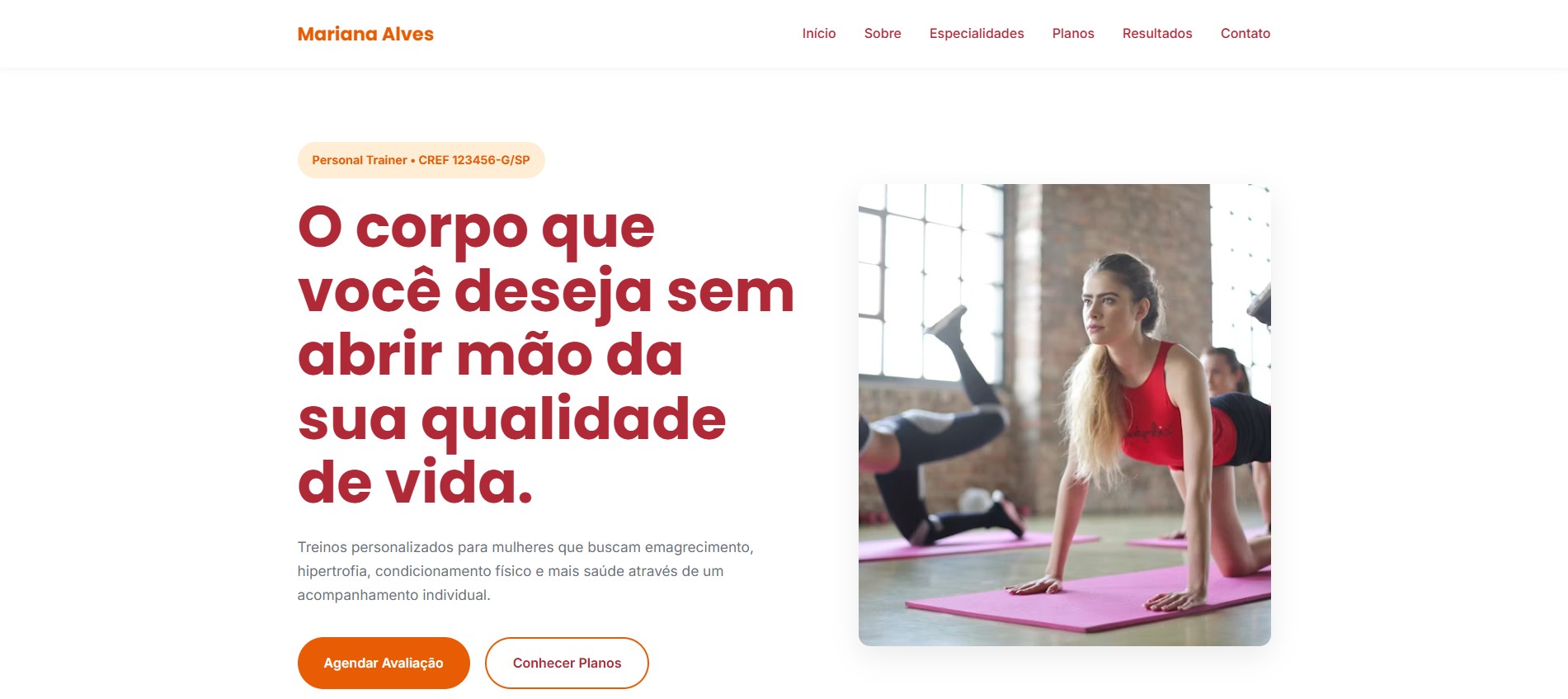 Mariana Alves Personal Trainer